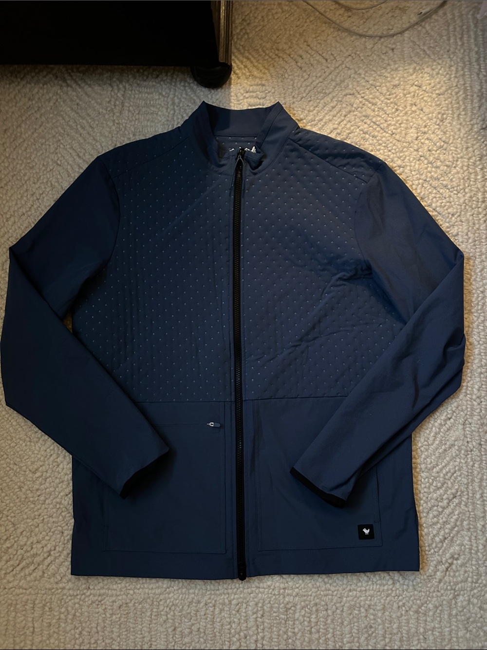 Bad Birdie Men's Navy Lightweight Zip Jacket